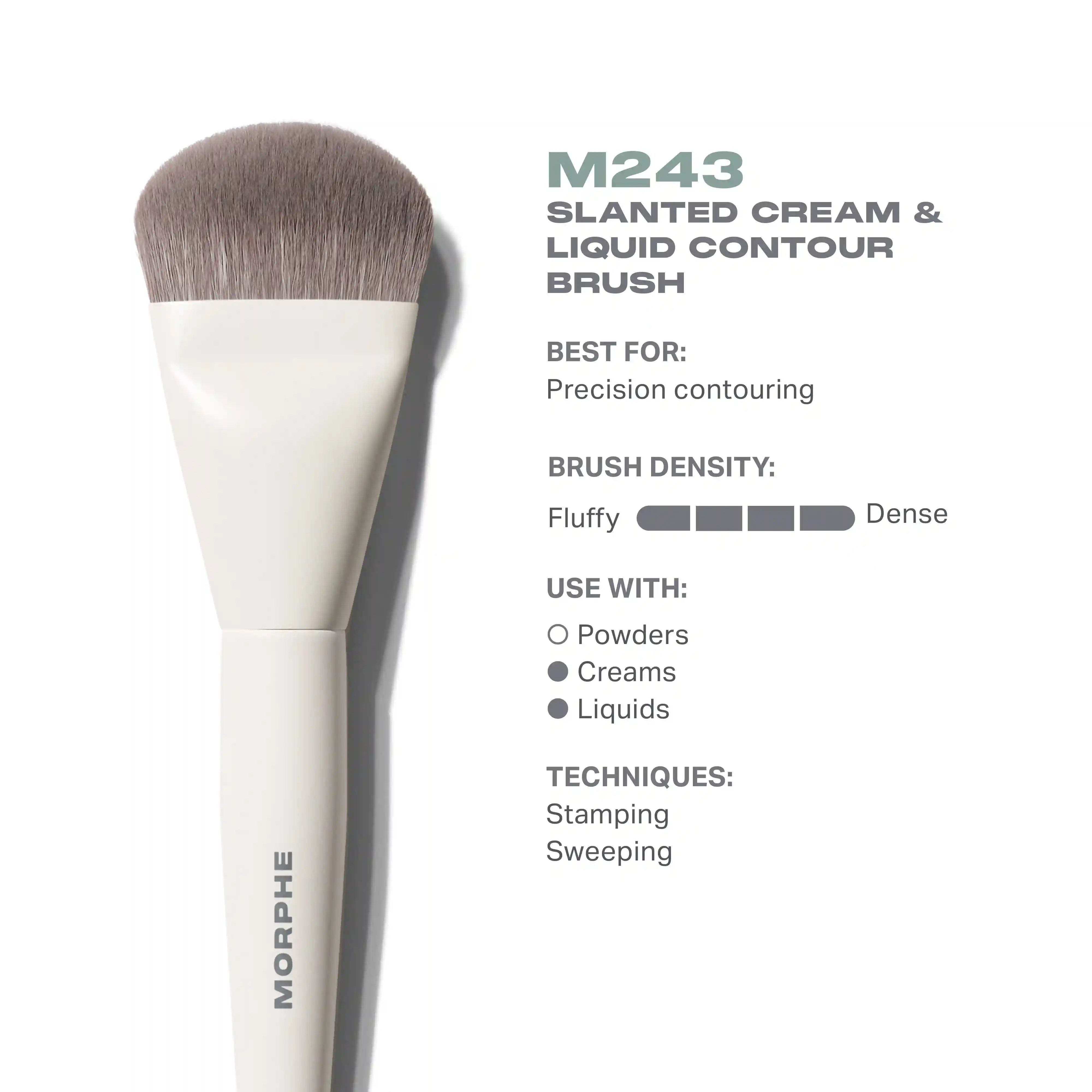 Alternative view of M243 Slanted Cream & Liquid Contour Brush