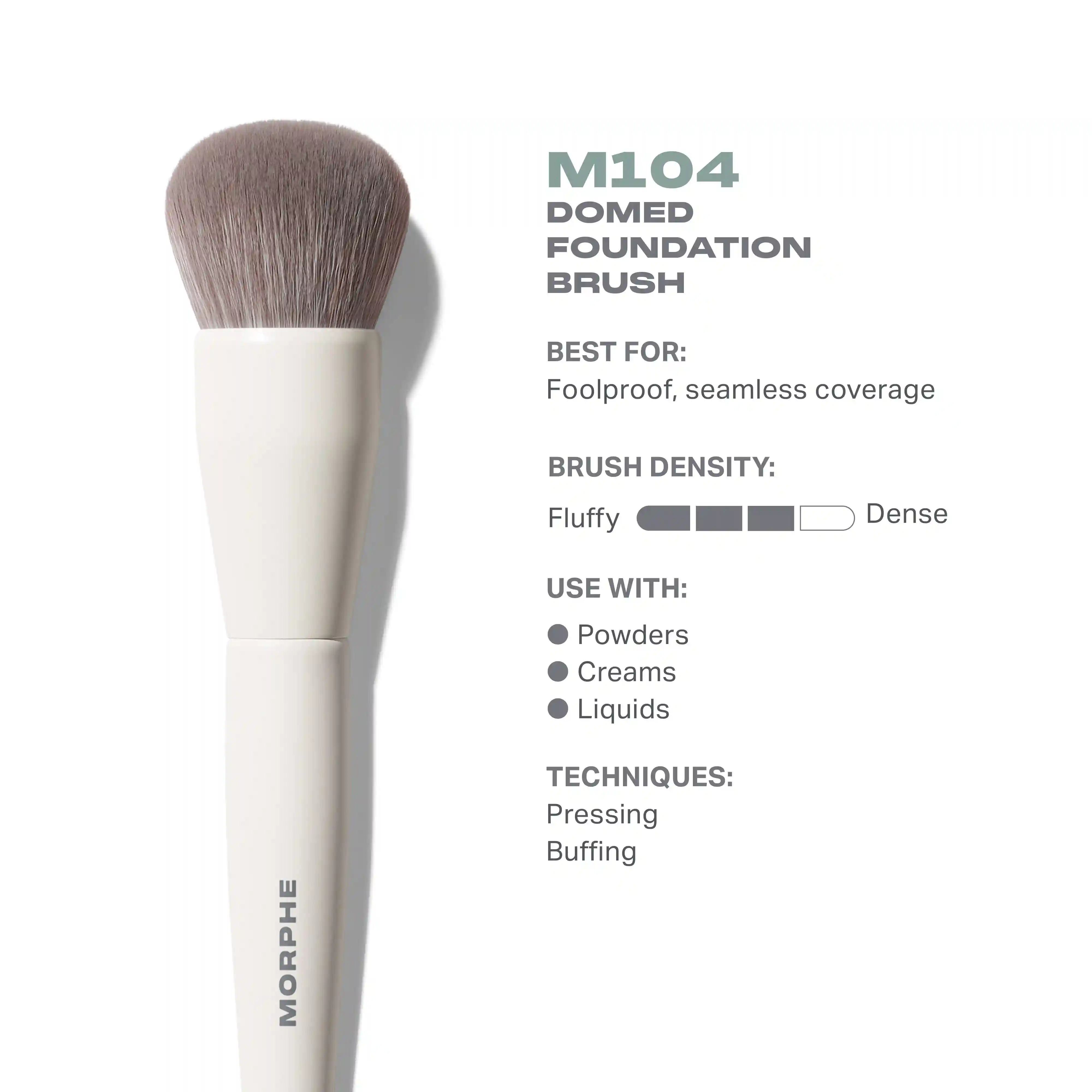 Alternative view of M104 Domed Foundation Brush