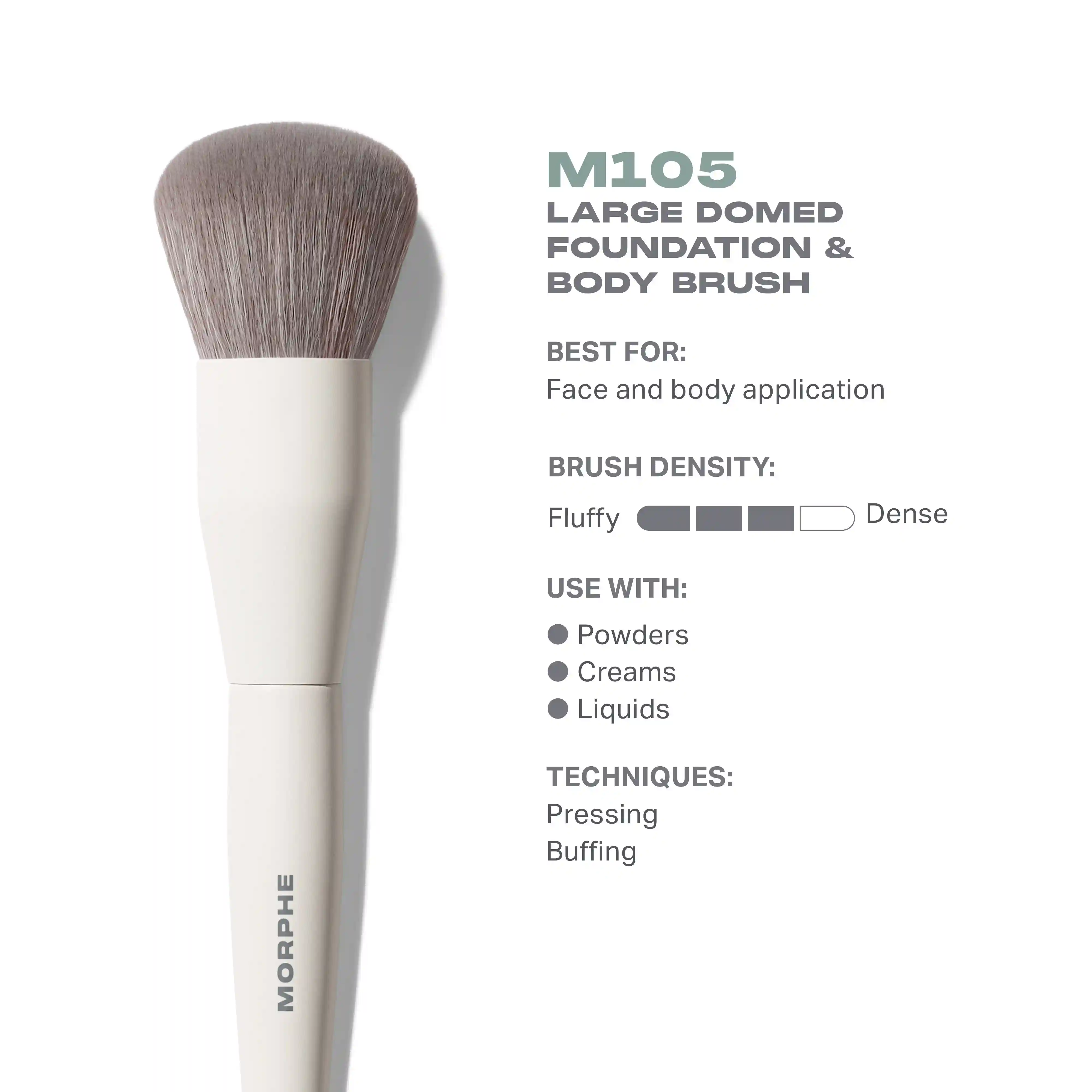 Alternative view of M105 Large Domed Foundation & Body Brush