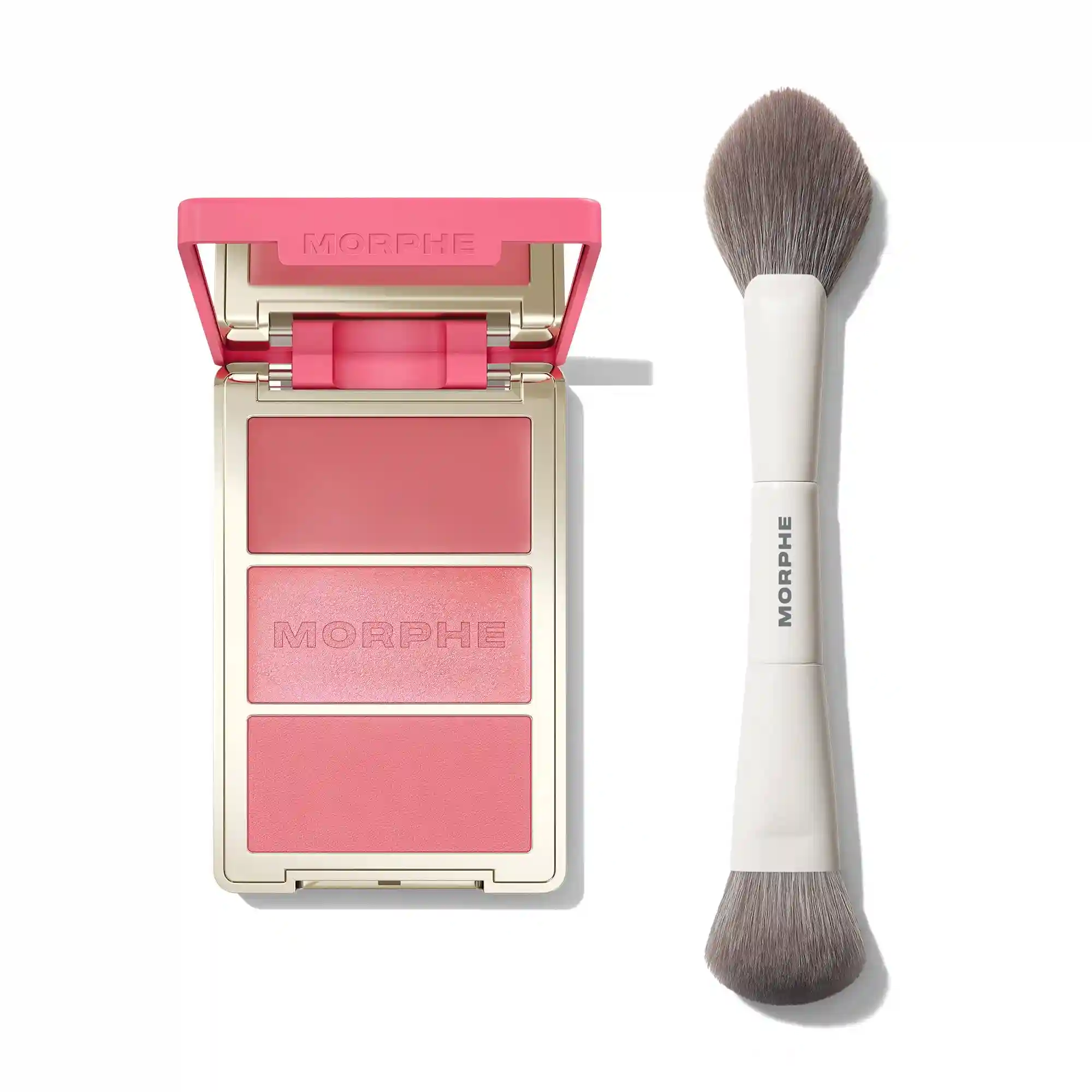 Alternative view of Cheek Thrills Trios + Dual-Ended Blush Brush