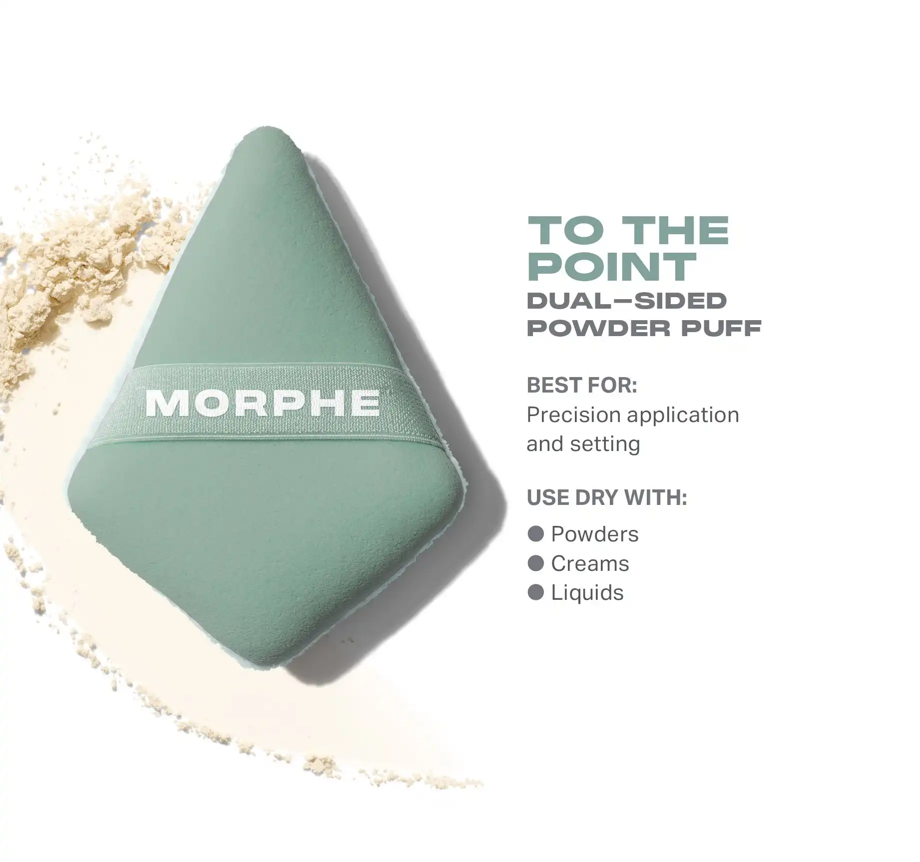 Alternative view of To the Point Dual-Sided Powder Puff