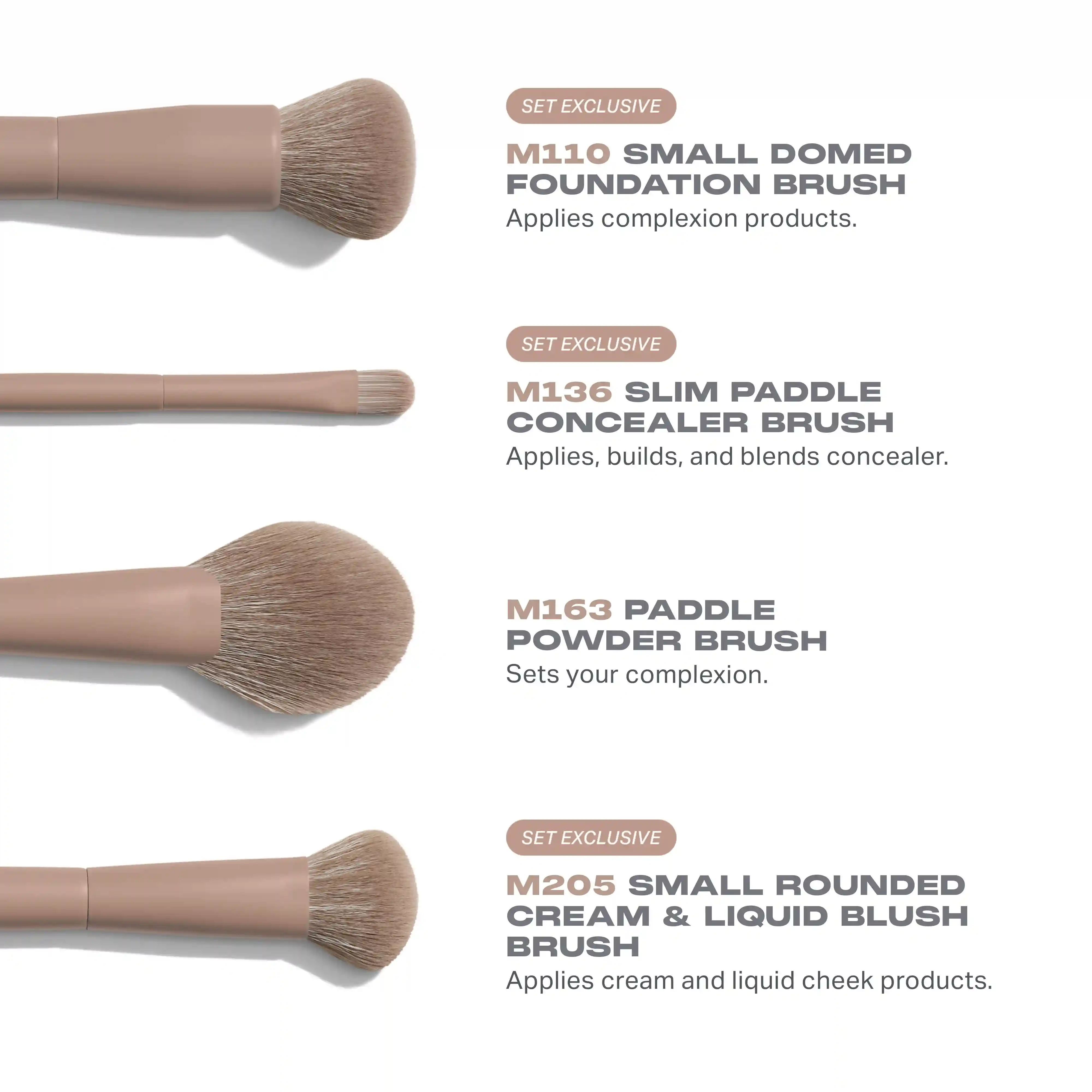 Alternative view of Iced Mocha 4-Piece Face Brush Set